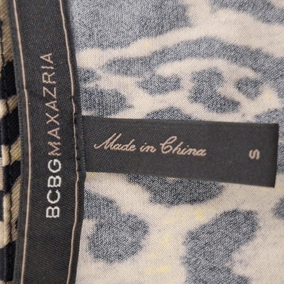 BCBGMaxAzria Brown Tan Adele Leopard Print Mobwife Authentic Wrap Dress Size S - Picture 10 of 12